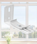 Six Pack Vertical Blind L Brackets With Clips, 3 Inch Length, Outside Mount For One And A Half Inch Headrail Width Blinds, Durable Metal Mounting Brackets For Long Lasting Support