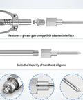 Heavy Duty Grease Needle Coupler High Pressure Nozzle Kit with metal adapter for narrow engine lubrication in cars and trucks