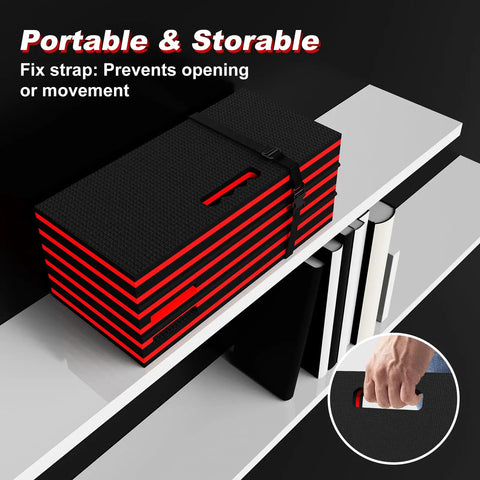 Thick Foldable Mechanic Mat With Magnetic Tool Pockets All In One Waterproof Kneeling Pad for garage garden camping home gym