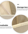Close-up view of nonwoven fabric inside the Totally Legit High Capacity Nonwoven Underwear And Sock Organizer Boxes.