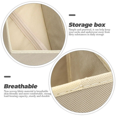 Close-up view of nonwoven fabric inside the Totally Legit High Capacity Nonwoven Underwear And Sock Organizer Boxes.