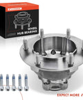 Front Wheel Bearing And Hub Assembly 6 Lug Fit Ford Transit 250 2015 350 2015-2017 And 350 HD 2015-2018, with bolts included
