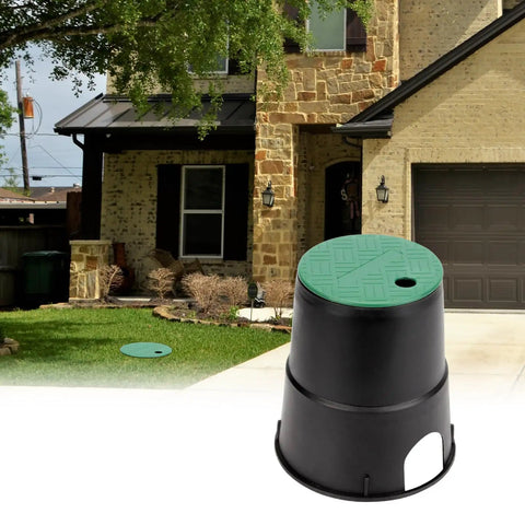 Six Pack Six Inch Underground Electrical Splice Box For Outdoor Wiring, Heavy Duty Polypropylene Junction Box in garden