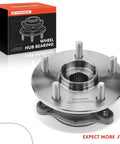 Ride Smooth Daily Driver Front Wheel Bearing And Hub Assembly With Five Lug And Thirty Spline Straight BoltOn Upgrade For Toyota Highlander Rav4 Hybrid Sienna, showing front view and packaging.