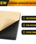 Self-Adhesive Foam Padding Sheets 0.75 Inch Thick Neoprene Vibration Dampening Pads 12 By 8 Inches 4 Pack with adhesive backing