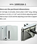 Heavy Duty Alloy Upper Wheel Hinge And Bracket Assembly For 14 Inch Jet Cast Iron Saws Fits JWBS-14CS JWBS-14DXPRO And Jet 100016A-1