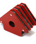 4 Pack Magnetic Welding Holders With 25 Lb Holding Power For Metalworking, Keep Your Hands Free At 90 Degree, red welding magnets stacked
