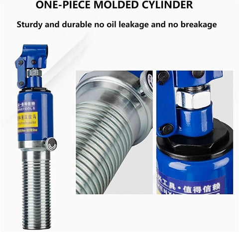 Industrial Grade Hydraulic Gear Puller 10 Ton 22000 Lbs Adjustable 2 or 3 Jaw Bearing Hub Separator Tool Kit For Auto Mechanics Who Want Rock Solid Strength In Garage Shop Skips Overpriced Brands For Getting Work Done Properly, one-piece molded cylinder