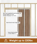 No-Fuss Pocket Door Frame Kit For 2x4 Walls, 36 By 96 Inches, Soft Close Up To 220 Lbs, Galvanized Steel Studs, Easy Install