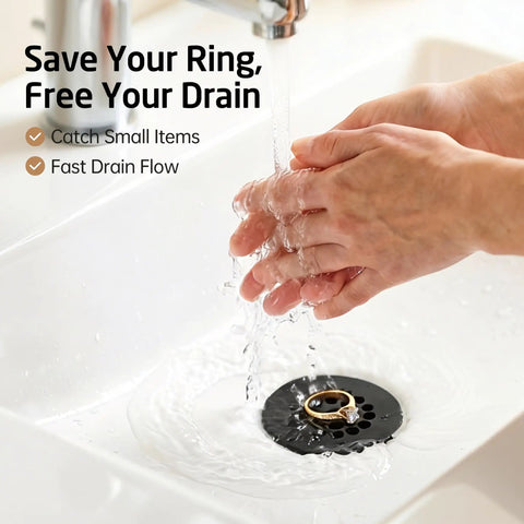 Top Tier Solid Brass Bathroom Sink Grid Drain, Hella Quick Flow Anti Clog Strainer, Spacious Open Grid Keeps Standing Water At Bay For Smooth Daily Chores Around The House