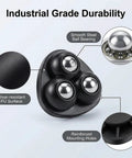 Close-up of Straight Up Smooth Appliance Casters With Hella Strong Self Adhesive Pads showing steel ball bearings and PU surface.