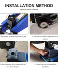 Installation steps for Transmission Jack Adapter For Cars And Trucks Converts Hydraulic Floor Jacks To A 1100 Pound Capacity Gearbox Removal Rig With A One And One Fifth Inch Removable Saddle Shaft For Quick Engine Or Transmission Lifts