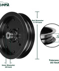 Heavy Duty Idler Pulley Replacement For Turf Cheetah Cub Wildcat Saber Tooth Velocity Lawn Tractors One Pack