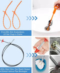 Heavy Duty Toilet Plunger And High Pressure Drain Gun With Pipe Auger Set To Kick Stubborn Clogs Fast And Ditch The Plumbers For A Smooth Easy Fix On Sinks And Drains In Minutes, includes 20in sink snakes and 63in steel claw.