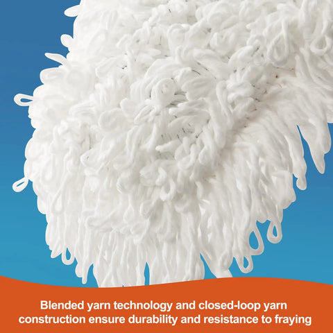 Close-up of a thick microfiber head for 36 Inch Commercial Dust Mop, designed for durable tile and hardwood cleaning.