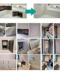 Heavy Duty Square Metal Access Panel 39 X 39 Inch Drywall Inspection Cover installed in modern bathroom for easy access.