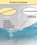 Comparison of Stainless Steel Wire Cable With Loops, 12 Inch Vinyl Coated, showing strength and durability features.