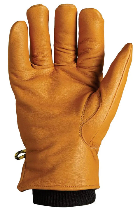 Ranchworx Winter Work Gloves RWDI Premium Leather Insulated Cold Weather Gear palm view, size Large