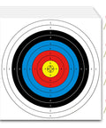 Stack of 20 Pack Archery Target Paper Faces 23.6 Inch Bow And Arrow Targets with multi-color 10 ring face and clear scoring