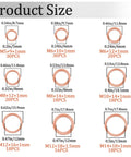 Copper Crush Washer Set 188 PC Oil Drain Plug Sealing Washers Kit In 9 Sizes M5 M6 M8 M10 M12 M14 with product size chart