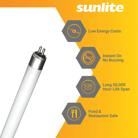 LED T5 Plug And Play Light Tube Three Foot 18 Watt 2100 Lumens Dual End Connection Mini G5 Bi Pin Base Electronic Ballast
