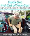 Car Handle Assist For Elderly And Disabled Scratch Proof Auto Grab Bar Cane Support Aid Standing Mobility Safety