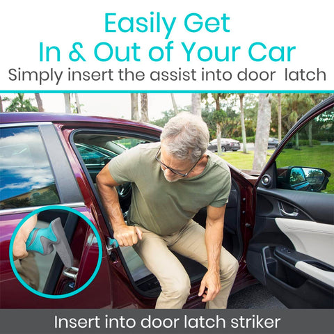 Car Handle Assist For Elderly And Disabled Scratch Proof Auto Grab Bar Cane Support Aid Standing Mobility Safety