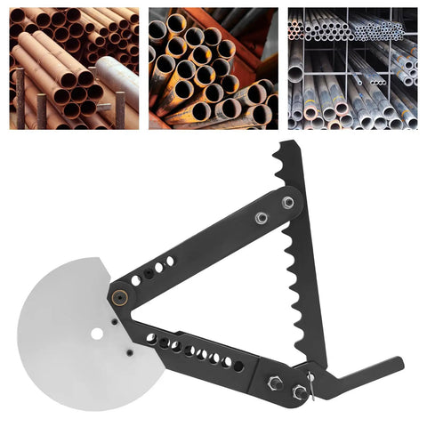 Heavy Duty Manual Pipe Bender With Precision Angle Gauge And Long Lever Handle For Smooth One Hundred Twenty Degree Bends No Sweat Tube Bending Tool For Pro Mechanics And Shop Crew with black finish and circular blade