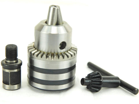 Five Eighths Inch Drill Chuck For Magnetic Drills With Weldon Shank Three Quarters Inch Adapter Pro Grade Heavy Duty Includes Chuck Key Holds Bits From Three To Sixteen Millimeters Up To Five Eighths Inch.