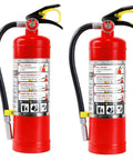 Workhorse 5 Lb Abc Dry Chemical Fire Extinguisher 2 Pack showing clear instructions, ideal for home garage, RV, and car safety.