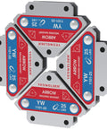 Top Shelf 4 Piece Welding Magnet Set With 25 Lb Holding Power For Multi Angle Clamping solid metal workshop tools.