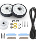 Neptune 3000 Series Dryer Repair Kit All In One Replacement Set with drum rollers, idler pulley, bearings, and belt components.