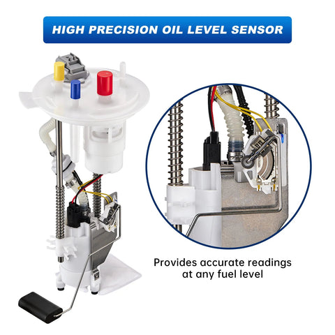 High precision oil level sensor in Fuel Pump Assembly For Ford F150 2004 2008 4.2L 4.6L 5.4L And Lincoln Mark LT 2007 2008 5.4L Direct Drop-In Fit Replacement With OE Numbers E2441M 8L3Z9H307D 4L3Z9H307CF