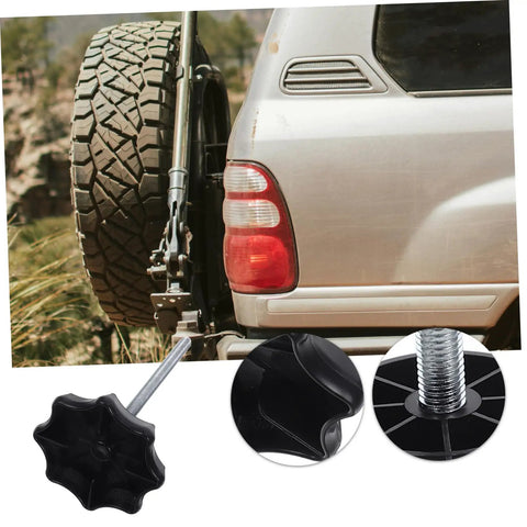 Spare Tire Clamp Bolt For Quick Secure Mounting And Easy Installation Heavy Duty Hold Down Fastener for car shown in use