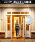 HITOO 3 Inch Motion Sensor Recessed Downlight Light 3000K, White, 2 Pack, installed at entrance, automatic on/off sensor, energy-saving.