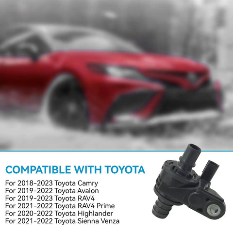 Coolant Water Control Valve Compatible With 2018 To 2023 Toyota Camry Avalon Rav4 And Lexus Es300h Es350 Replaces 1667125010 on white background.