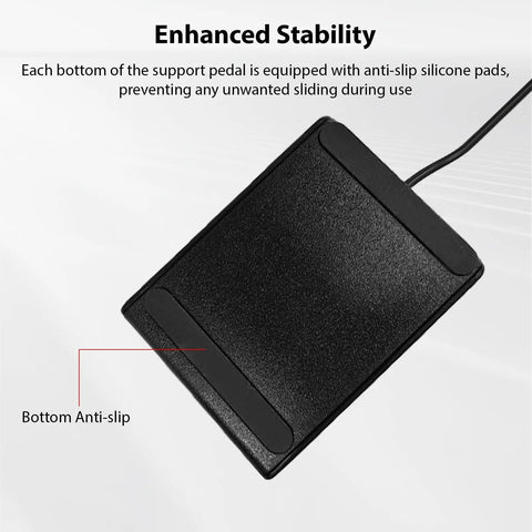 Anti-slip base of Universal Sustain Pedal Foot Controller With 3.5mm Jack For Electronic Keyboards MIDI Synths Organs And Drums