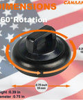 Magnetic Zip Tie Mounts Kit For Home Office Marine And Auto Projects, 360° rotation, 0.39" height, 0.75" diameter, black