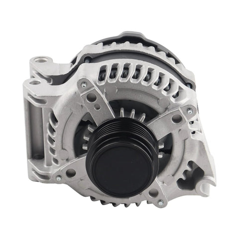 Front view of 12V 160A Alternator With Six Groove Pulley Replacement for 2015 2017 Chrysler 200 3.6L V6 and 2014 2022 Jeep Cherokee KL 3.2L