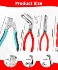 Pro Grade Car Clip Pliers And Disassembly Tools Set With Straight And 60 Degree Tips For Quick Damage Free Electrical Disconnects