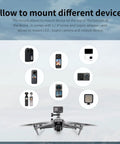 Camera Mount Expansion Bracket With 1 Quarter Inch Screw Hole And Cold Shoe For Air 3 Drone and compatible devices overview