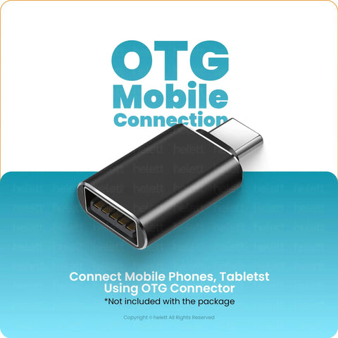 OTG mobile connection adapter for connecting mobile phones and tablets