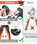 Heavy Duty Pro Grade Grommet Tool Kit Three Eighths Inch With Detachable Head Eyelet Pliers vs others comparison