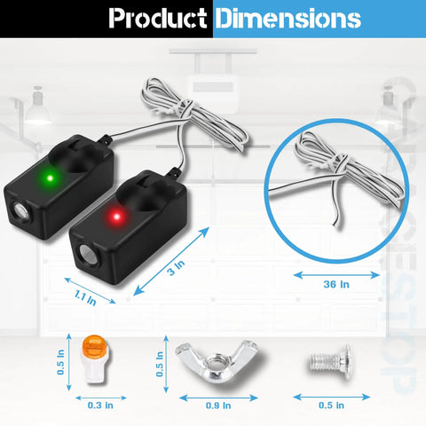 Universal 41A5034 Garage Door Safety Sensor Replacement Kit Eyes Only For Openers After 1997 Easy Install Beams Must Have For Keeping Doors Safe And Reliable