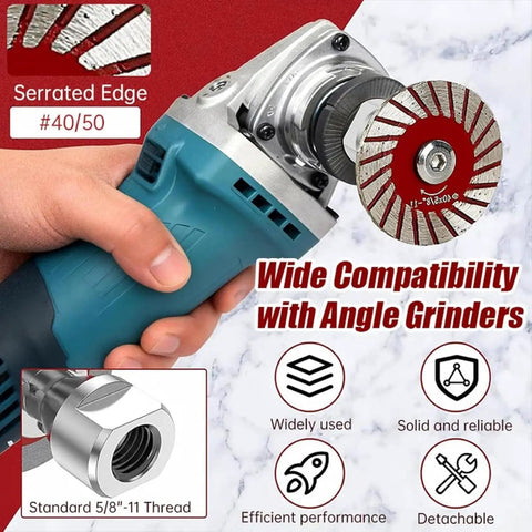 Three-Piece 1.57-Inch Diamond Saw Blade Set For Stone Cutting Wet And Dry Use Professional-Grade Durable Blades For Precise Multi-Function Masonry And DIY Projects on angle grinder