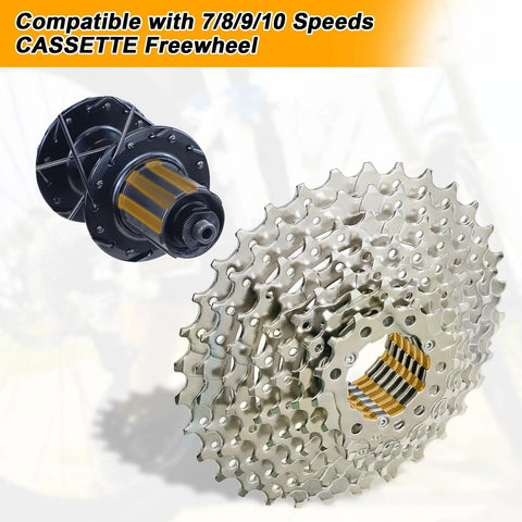 7, 8, 9, 10 speed cassette for 26 Inch MTB Wheel Set Aluminum Alloy Double Wall Rims with 6 Bolt Disc Brakes