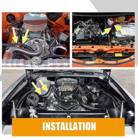 8AN Braided Hose 10Ft Beefed Up Heavy Duty High Pressure Fuel Line and Transmission Cooler Kit installed in engines