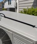 Heavy Duty T Handle Socket Wrench With Extended Long Shaft on AC unit, showing 14mm and 17mm socket heads for HVAC tasks.