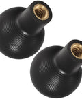 Versatile One Inch Ball Head With One Fourth Twenty Female Thread For RAM B Size Mounts 25mm Precision Ball Fits RAM B Size Double Socket Arms And All One Inch Mount Systems Textured Surface For Quick Secure Camera Rig Setup. Black 1-inch ball head with 1/4-20 female thread, two angled views