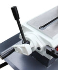 Close-up of adjustment handle on 9 Inch Metal Horizontal Band Saw With 9x12 Inch Rectangular Cutting Capacity, Model BS912B